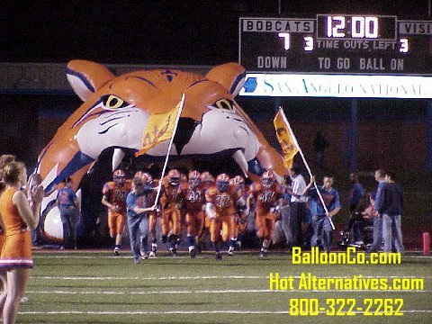 San Angelo Central TX High School Bobcats Football Mascot Tunnel